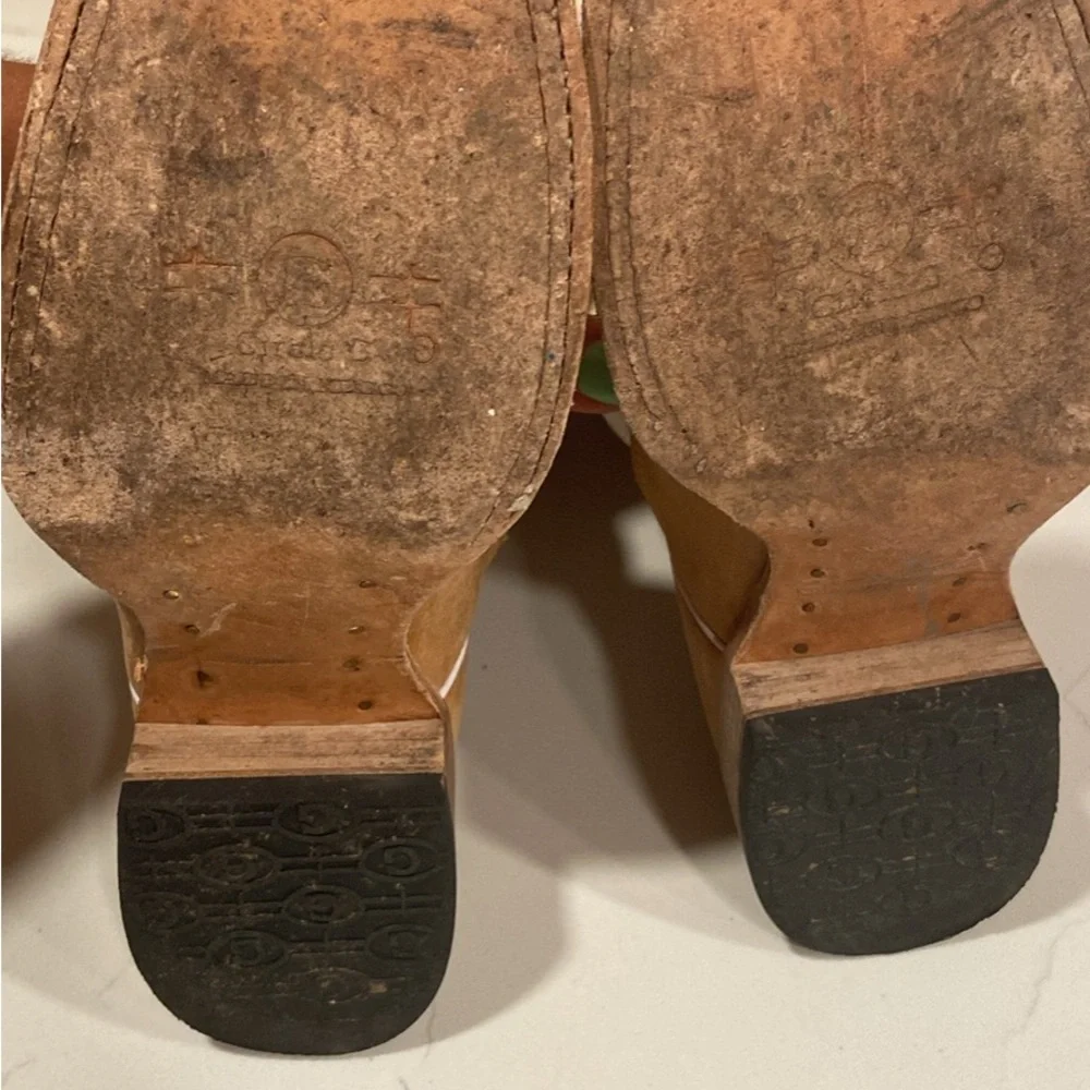 Circle G Tan and White Kids Western Boots - Picture 5 of 6